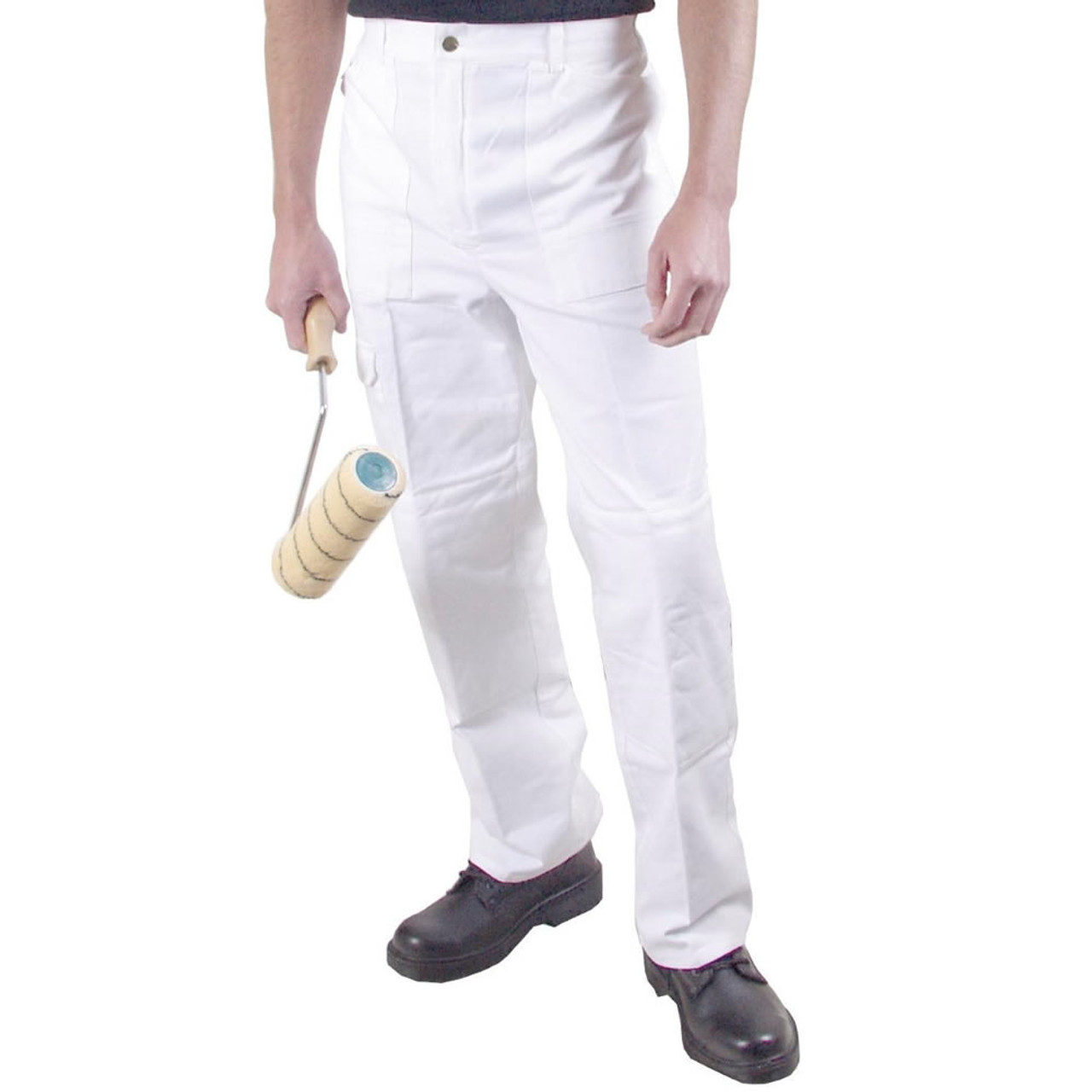 Amazon.com: Dickies Industrial Wear 1953 Men's Relaxed Fit Cotton Utility  Painters Pants, White, 34W x 34L : Clothing, Shoes & Jewelry