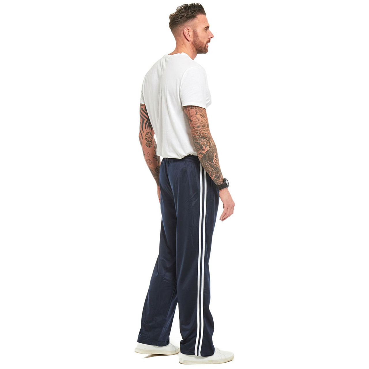 Tracksuit bottoms hot sale with stripe