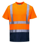 S378 Portwest Two Tone T-Shirt Orange/Navy