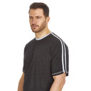 31B1618 Mens T-Shirt & Short Set Contrast Stripe