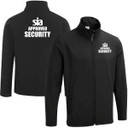 SIA Security White Print Soft Shell Jacket Black