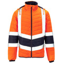 Supertouch Hi Vis Yellow Two Tone Puffer Jacket