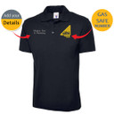 Gas Safe Embroidered Personalised Polo Shirt With Company Name/Text