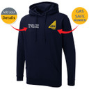 Gas Safe Embroidered Personalised Hoody With Company Name/Text