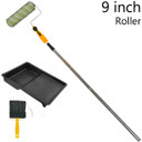 Exterior Paint Roller Kit Long Pile Covers 9" Masonry Sheds With Extension Pole