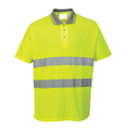 Portwest Hi-Vis Cotton Comfort Polo Shirt Short Sleeve