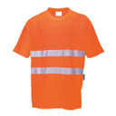 Portwest Hi-Vis Cotton Comfort T-Shirt Short Sleeve
