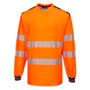 Portwest Hi-Vis Cotton Comfort T-Shirt Long Sleeve