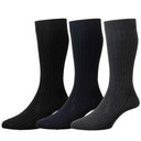 Fresh Feel Cotton Ribbed (3 Pack) Socks 6-11