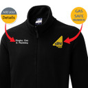 Gas Safe Embroidered Personalised Logo Full Zip Fleece