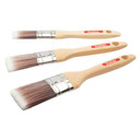 ProDec Paint Brush Set 3pc Premier Oval Synthetic Emulsion Water Gloss Trade