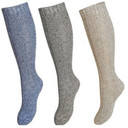 3 Pack Fresh Feel Ladies Long Wool Socks UK 4-7