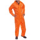 Beeswift Waterproof Coverall Boiler Suit Orange