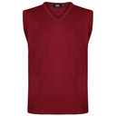 Men's Plain Sleeveless V Neck Jumper