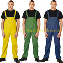 Waterproof Bib & Brace Mens Protective Rain Wet Work Trouser Dungarees Fishing