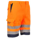 E043 PORTWEST HI-VIS POLY-COTTON SHORTS