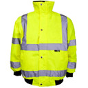 Hi Vis Junior Bomber Jackets Storm Collar Yellow