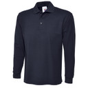 Uneek  Mens Navy Longsleeve Polo UC113 @ Army And Workwear  