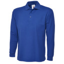 Uneek  Mens Royal Blue Longsleeve Polo UC113 @ Army And Workwear  