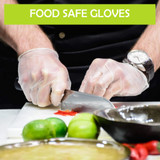 100 x Click Vinyl Disposable Gloves Clear 100 x Click Vinyl Disposable Gloves Clear