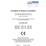 Supertouch Hi Vis Orange Velcro Vest 35281-7