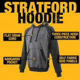 Dewalt Stratford Hooded Sweat Black/Grey