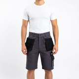 Ironside Madrid Work Shorts Grey/Black