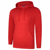 UC509 Uneek Deluxe Hooded Sweatshirt red