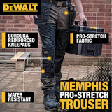Dewalt Memphis Regular Fit Stretch Trouser Grey/Black