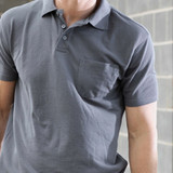 JCB mens polo shirt D+AK Grey