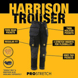 DeWalt Harrison Regular Fit Pro Stretch Trouser Black