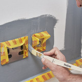 ProDec 4 pc Slant Cut Synthetic Lining Fitch Brush Set