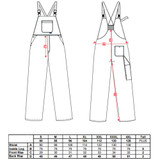 Portwest Burnley Bib and Brace Navy C875