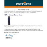 Portwest Burnley Bib and Brace Navy C875