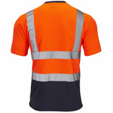 Supertouch Hi-Vis 2 Tone T-Shirt Orange/Navy SHV-351891-7