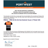 Portwest PW3 Hi-Vis Class 1 T-Shirt PW311