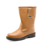 Beeswift Full Safety Rigger Boot Fur Lined Tan