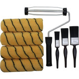 ProDec 9" x 1.75" 8 pc Medium Pile Tiger Roller, Frame & Brush Set