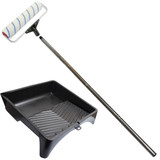 Prodec Lightning 12" Paint Roller Floor Painting Kit with 15" Paint Tray & Extension Pole 0.95m