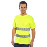Portwest Hi-Vis Cotton Comfort T-Shirt Short Sleeve Yellow S172