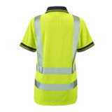 Supertouch Ladies Hi Vis Yellow Savannah Birds Eye Polo