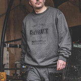 DeWalt Delaware Crew Neck Sweatshirt Grey
