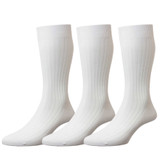 Fresh Feel Cotton Ribbed (3 Pack) Socks 6-11