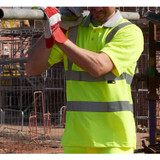 Supertouch Hi Vis Bird Eye Polo Shirt Yellow 39E41-7