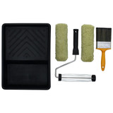 ProDec Typhoon Twin Head Heavy Duty Masonry Paint Roller & Brush Set With Extension Pole