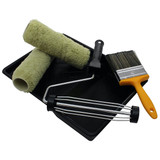 ProDec Typhoon Twin Head Heavy Duty Masonry Paint Roller & Brush Set With Extension Pole