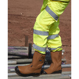 Supertouch Hi Vis 3 Band Combat Trousers Yellow