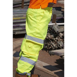 Supertouch Hi Vis 3 Band Combat Trousers Yellow