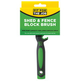 Fit For The Job 4 inch Large Capacity Shed And Fence Block Brush FBBB003