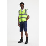 Uneek Hi-Viz Vest Sleeveless Safety Waist Coat